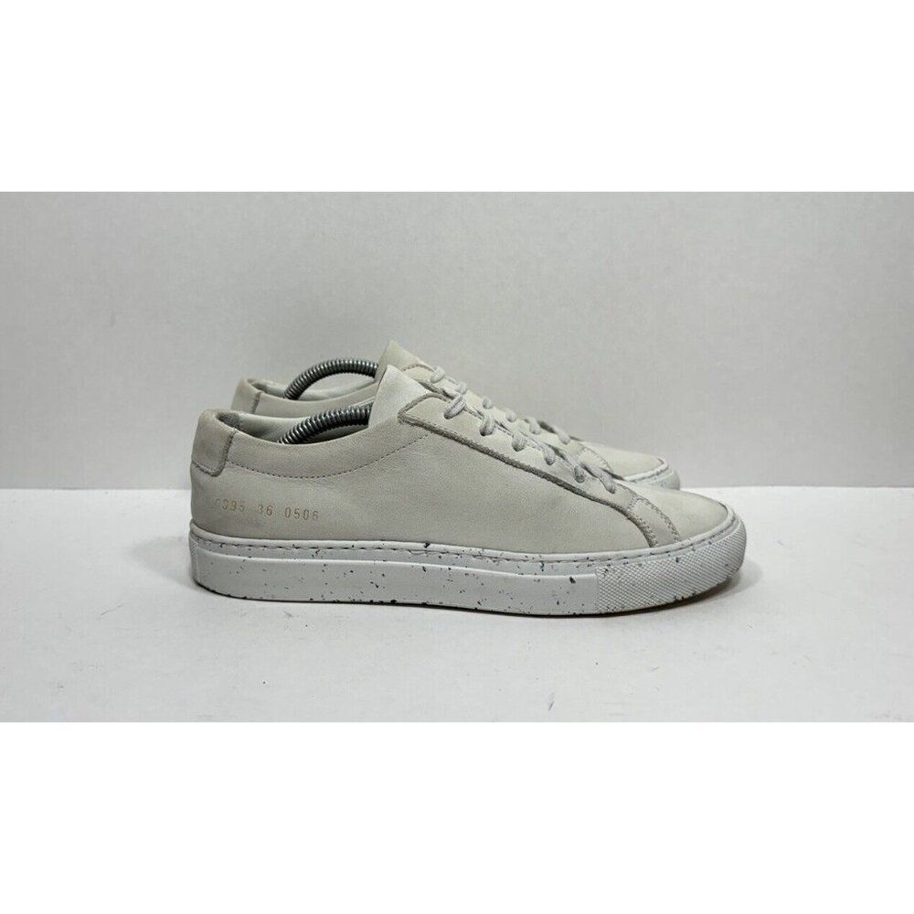 Woman By Common Projects Achilles Low Top White/Grey Confetti Sneaker